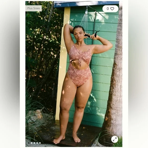 Anthropologie NWT Shawna Ruched One-Piece Swimsuit Size XXS. - Picture 5 of 8